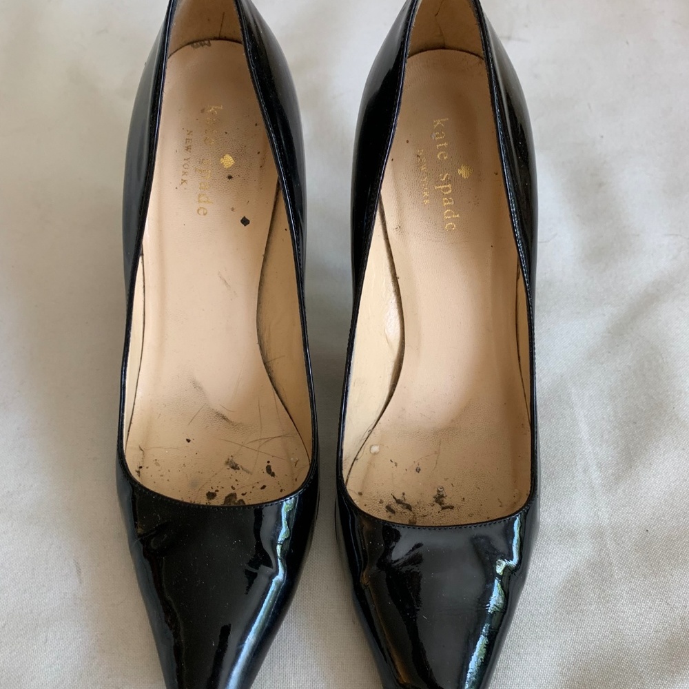 Kate Spade liquorice shoes in black patent 8 1/2